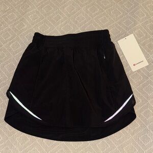 lululemon Hotty Hot HR Skirt Black Performance Skirt ✨Brand New✨